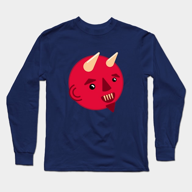 Smiley Demon Long Sleeve T-Shirt by sansunicorn